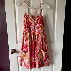 American Eagle Pink patterned sundress size M